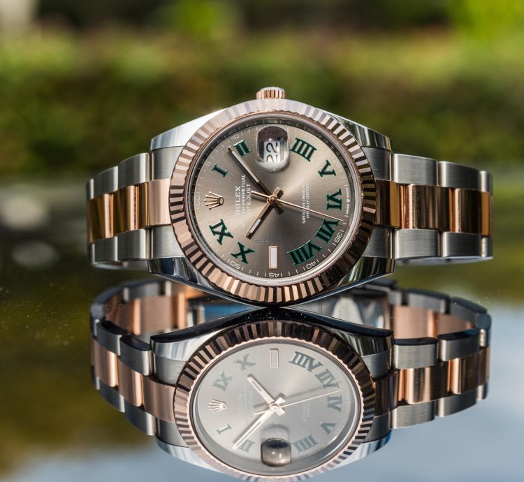 Rolex Datejust 41 Wimbledon Dial - Everose Gold - Oyster Bracelet