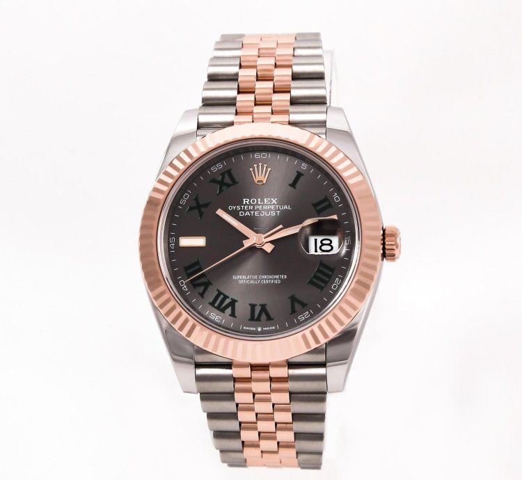 Rolex Datejust 41 Wimbledon Full Set Rose Gold 2023