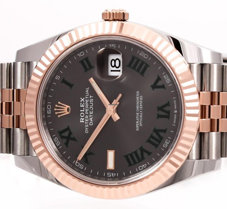 Rolex Datejust 41 Wimbledon Full Set Rose Gold 2023