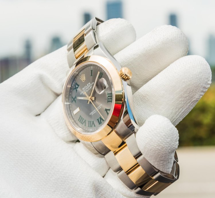 Rolex Datejust 41 Wimbledon Smooth Bezel Oyster