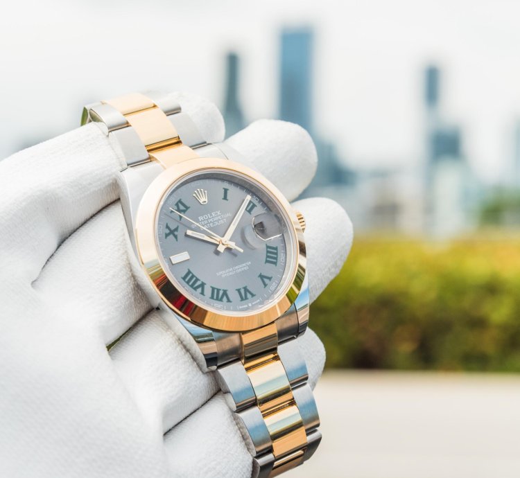 Rolex Datejust 41 Wimbledon Smooth Bezel Oyster