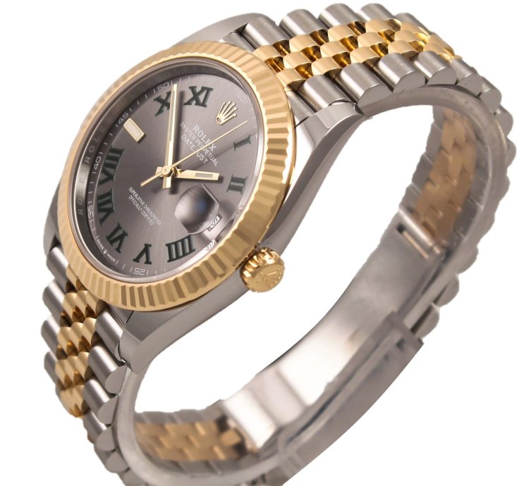 Rolex Datejust 41 Wimbledon Yg Ss Full Set 126333jubilee 2023