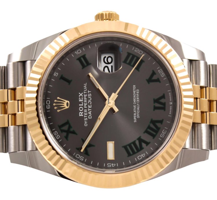 Rolex Datejust 41 Wimbledon Yg Ss Full Set 126333jubilee 2023