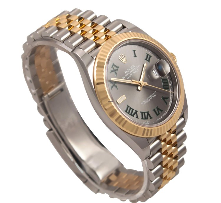 Rolex Datejust 41 Wimbledon Yg Ss Full Set 126333jubilee 2023
