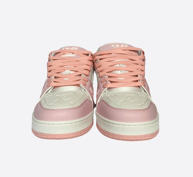 Louis Vuitton Pink White Monogram Trainers