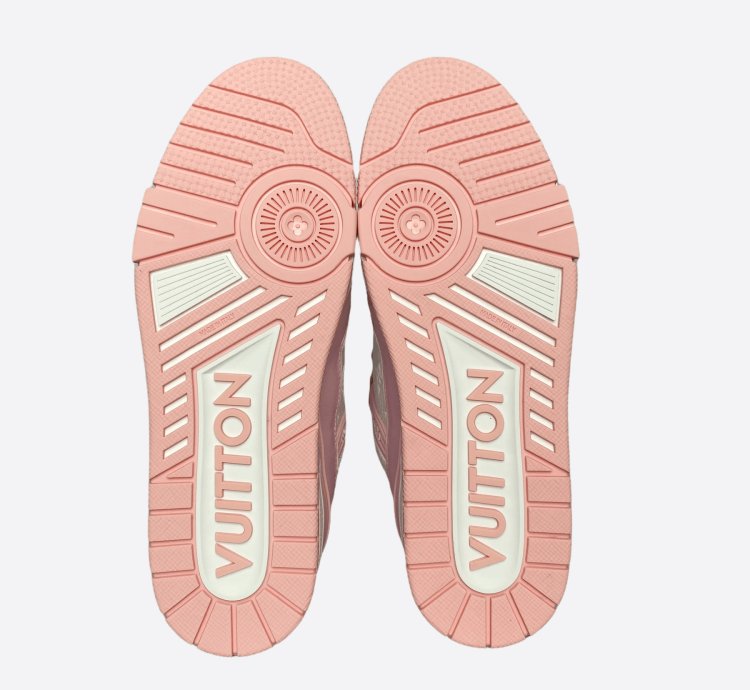 Louis Vuitton Pink White Monogram Trainers
