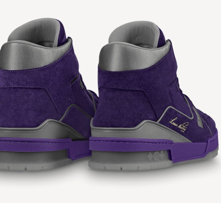 Louis Vuitton Purple Nubuck Leather