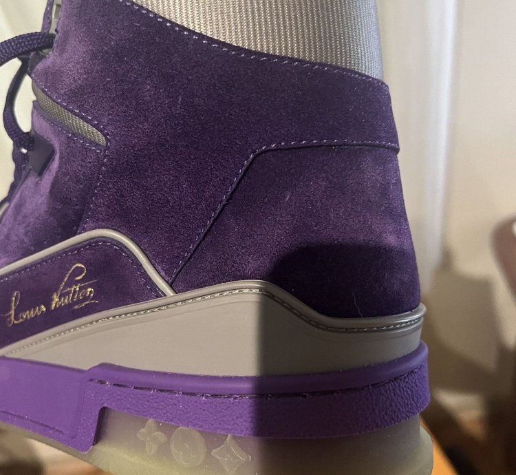 Louis Vuitton Purple Nubuck Leather
