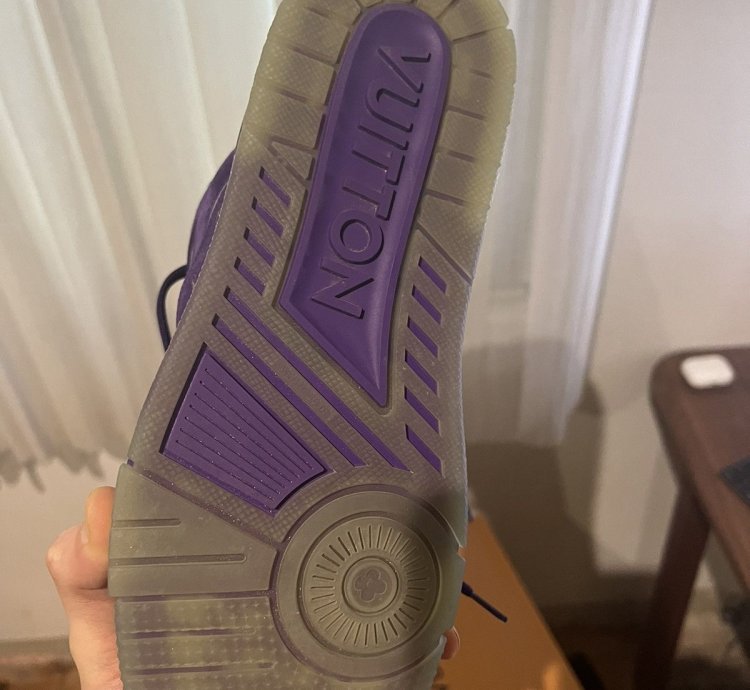 Louis Vuitton Purple Nubuck Leather