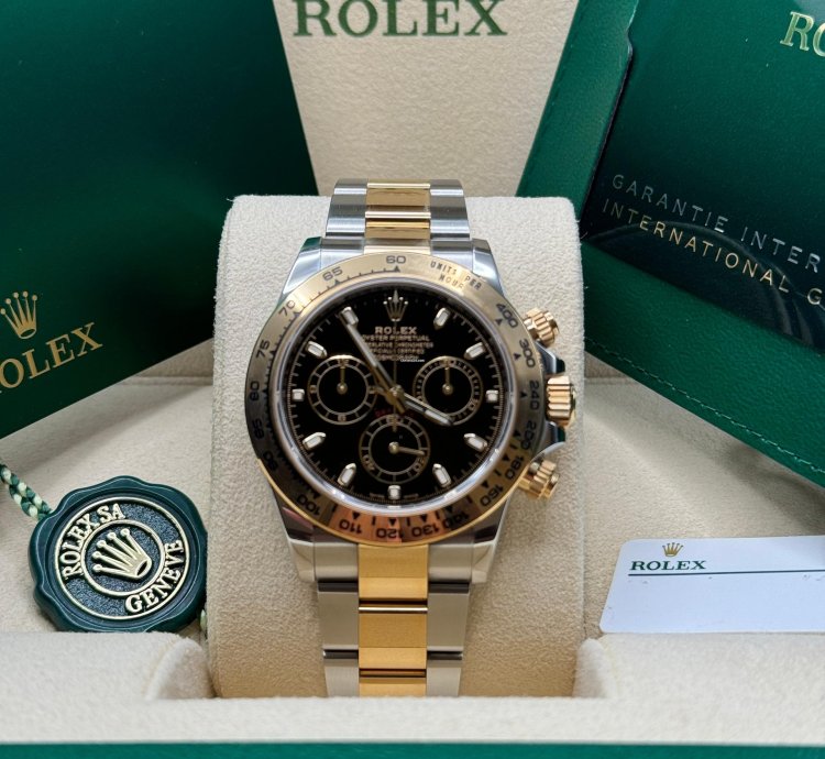 Rolex Daytona 116503 Black Dial Discontinued Two Tone Yellow Gold - Unworn 2023