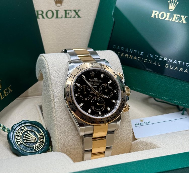 Rolex Daytona 116503 Black Dial Discontinued Two Tone Yellow Gold - Unworn 2023