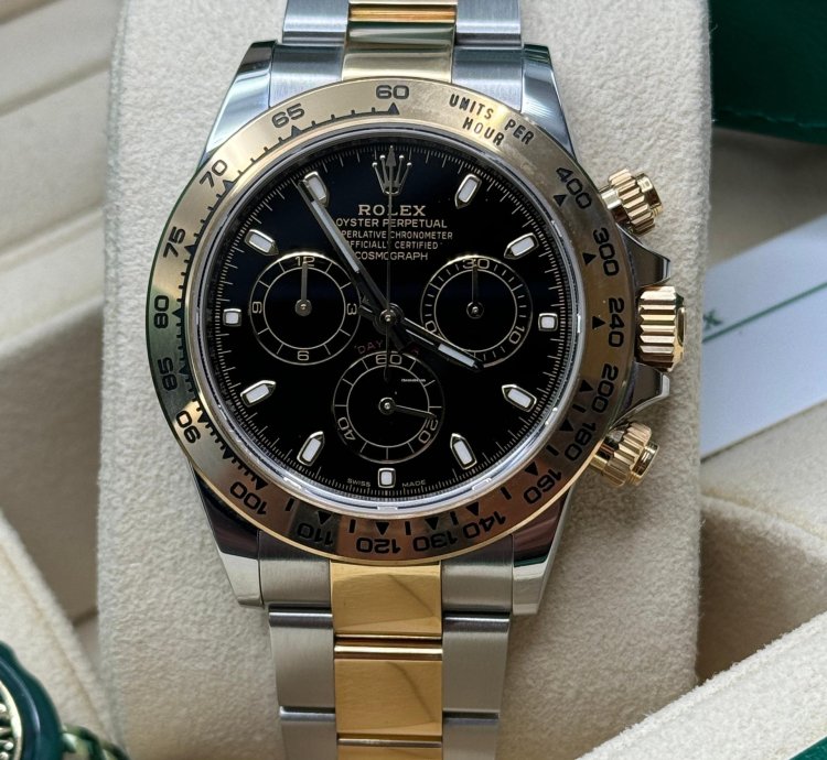 Rolex Daytona 116503 Black Dial Discontinued Two Tone Yellow Gold - Unworn 2023