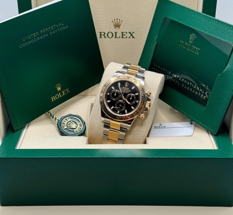 Rolex Daytona 116503 Black Dial Discontinued Two Tone Yellow Gold - Unworn 2023
