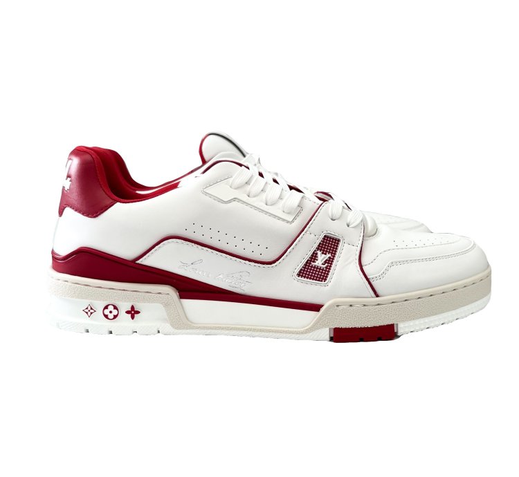 Louis Vuitton Red White Trainers