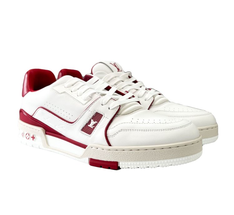 Louis Vuitton Red White Trainers