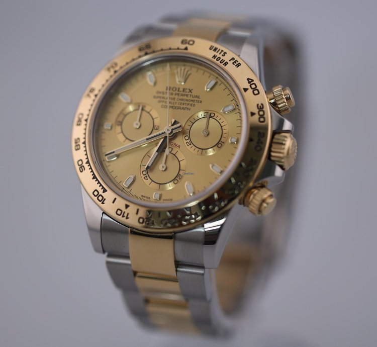 Rolex Daytona 2023 Daytona Stainless Steel And Yellow Gold Champagne Dial 116503