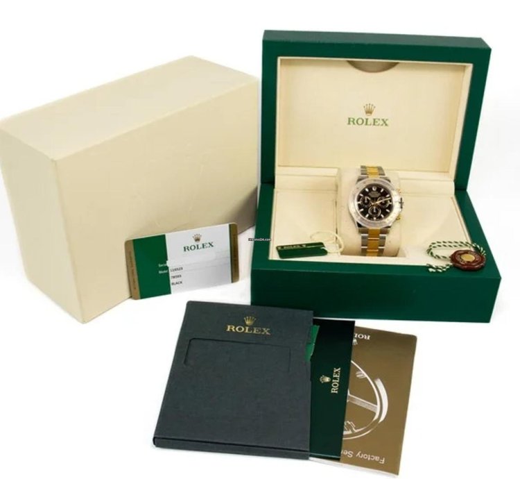 Rolex Daytona 40mm Stainless Steel 18ct Yellow Gold Oyster Full Set
