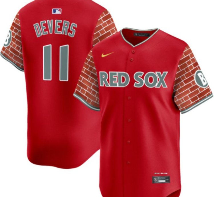 Rafael Devers Jersey 11 Boston Red Sox 2025 Fenway Red Brick Style Vapor Premier Stitched Red