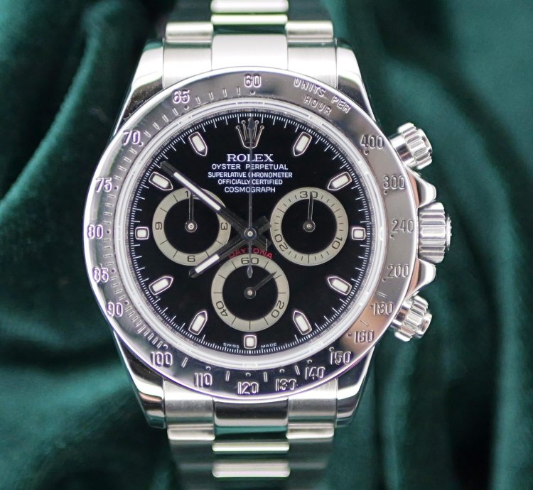 Rolex Daytona Mint Complete Set Daytona 40mm Black Dial Stainless Steel 116520