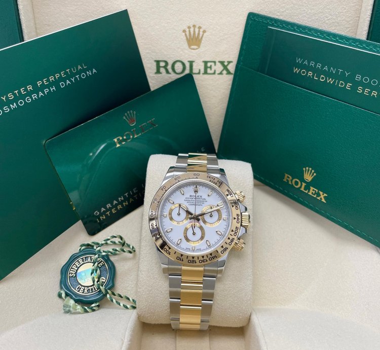 Rolex Daytona New Daytona 116503 White Index Dial Two Tone Yellow Gold Stainless Steel