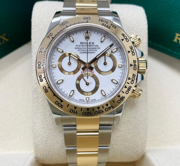 Rolex Daytona New Daytona 116503 White Index Dial Two Tone Yellow Gold Stainless Steel