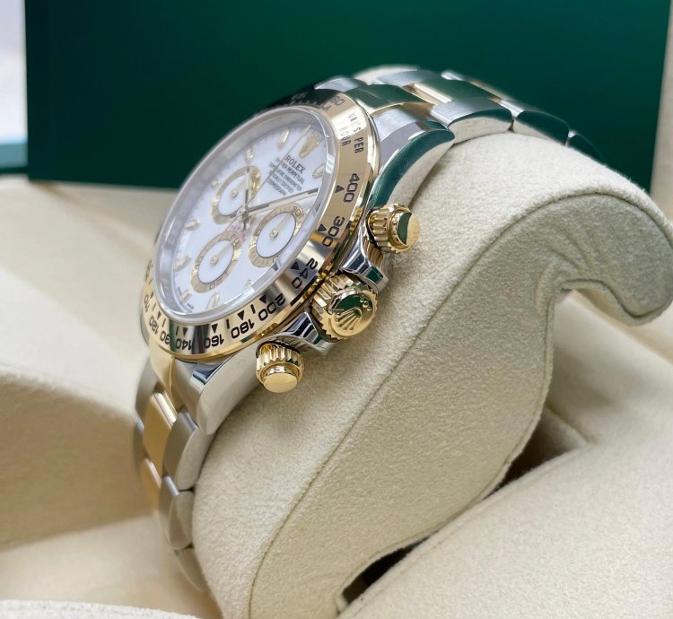 Rolex Daytona New Daytona 116503 White Index Dial Two Tone Yellow Gold Stainless Steel