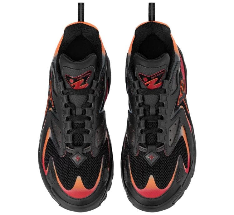 Louis Vuitton Runner Tatic Sneaker Black Red