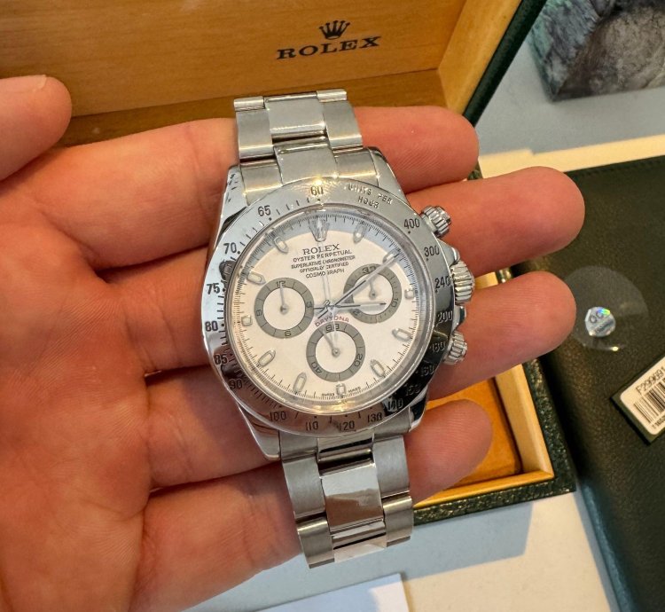 Rolex Daytona Thin Hands Daytona Full Box Full Papers Inc Purchase Tag