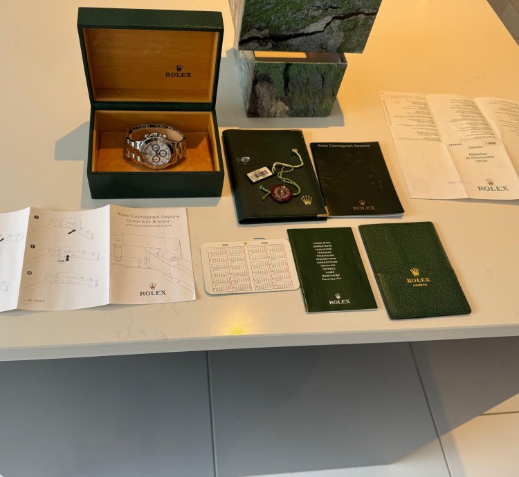 Rolex Daytona Thin Hands Daytona Full Box Full Papers Inc Purchase Tag