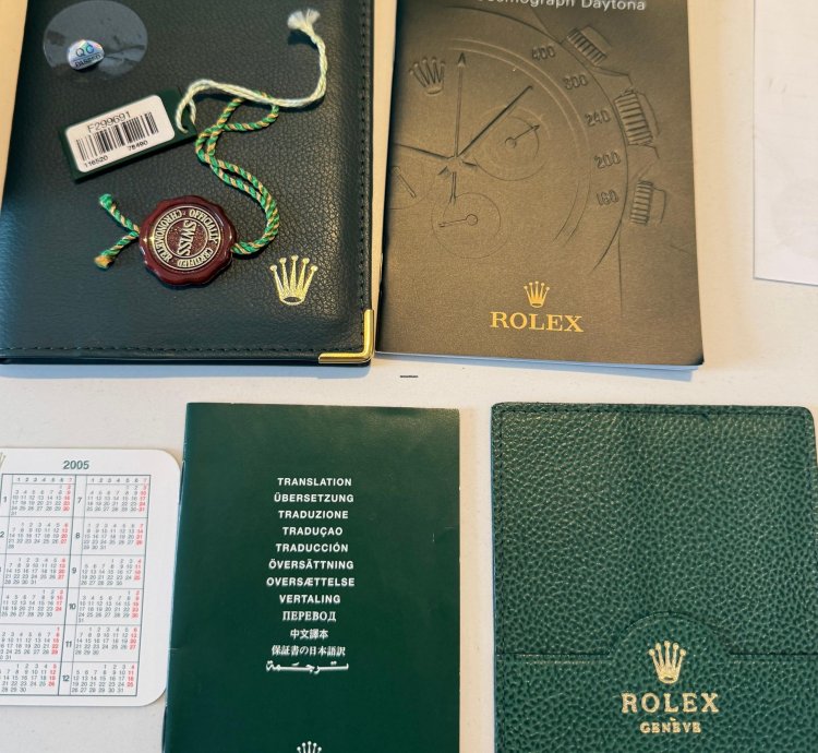 Rolex Daytona Thin Hands Daytona Full Box Full Papers Inc Purchase Tag