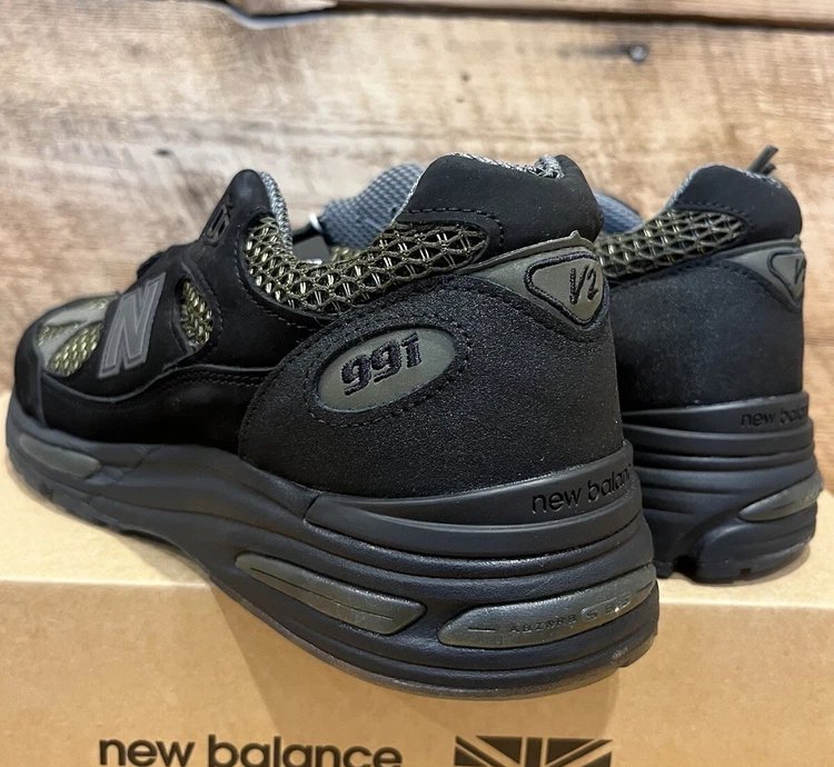 New Balance 991v2 Miuk Stone Island Ghost Pack Black