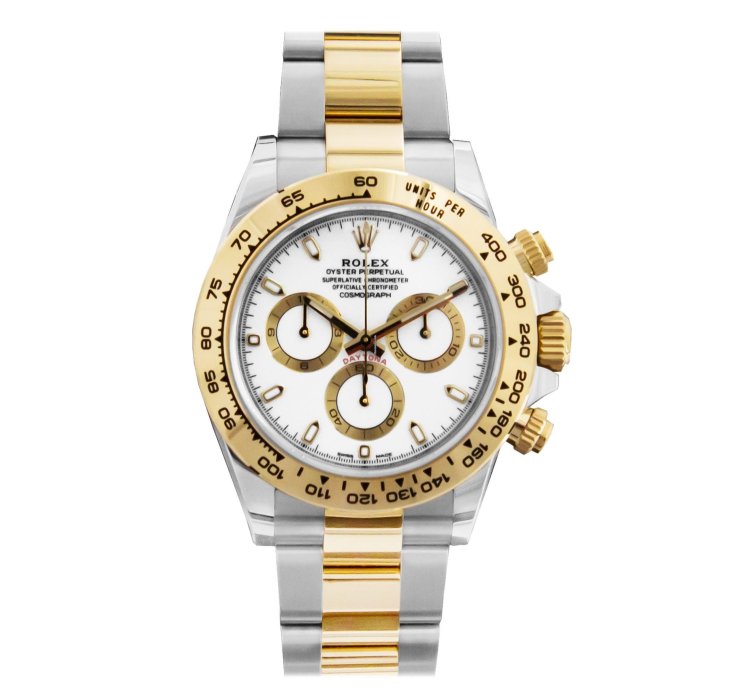Rolex Daytona Two Tone White Dial 116503 Oyster
