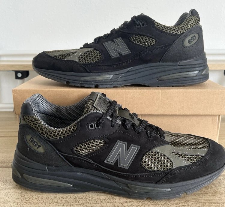 New Balance 991v2 Miuk Stone Island Ghost Pack Black