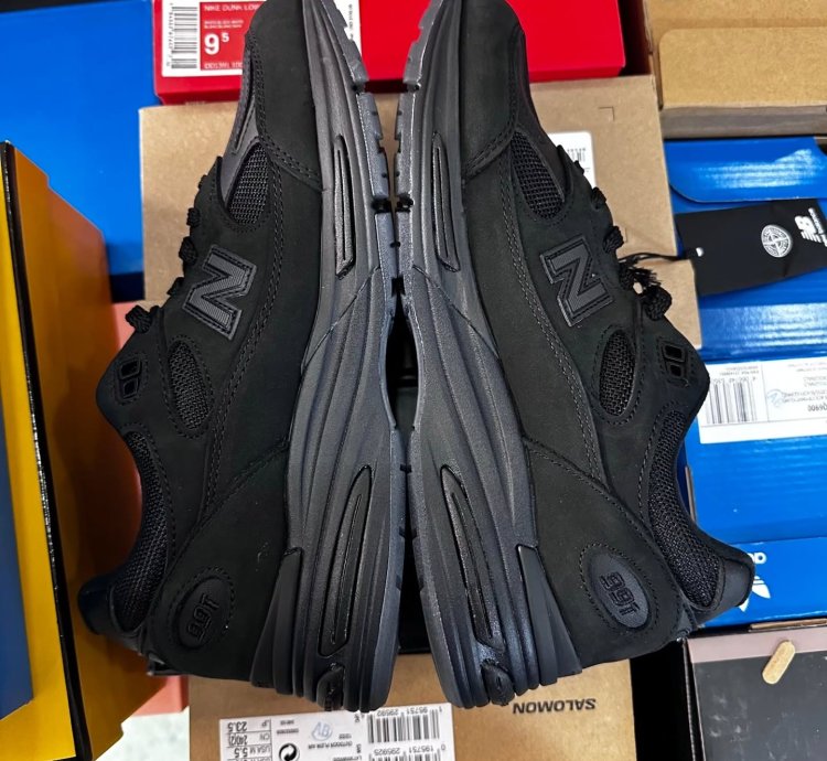 New Balance 991v2 Miuk Stone Island Ghost Pack Black