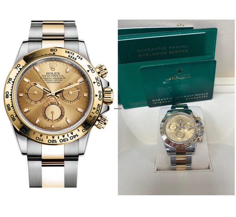 Rolex Daytona Yellow Rolesor Cosmograph Daytona 40 Watch - Champagne Index Dial 116503