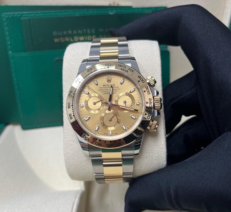 Rolex Daytona Yellow Rolesor Cosmograph Daytona 40 Watch - Champagne Index Dial 116503