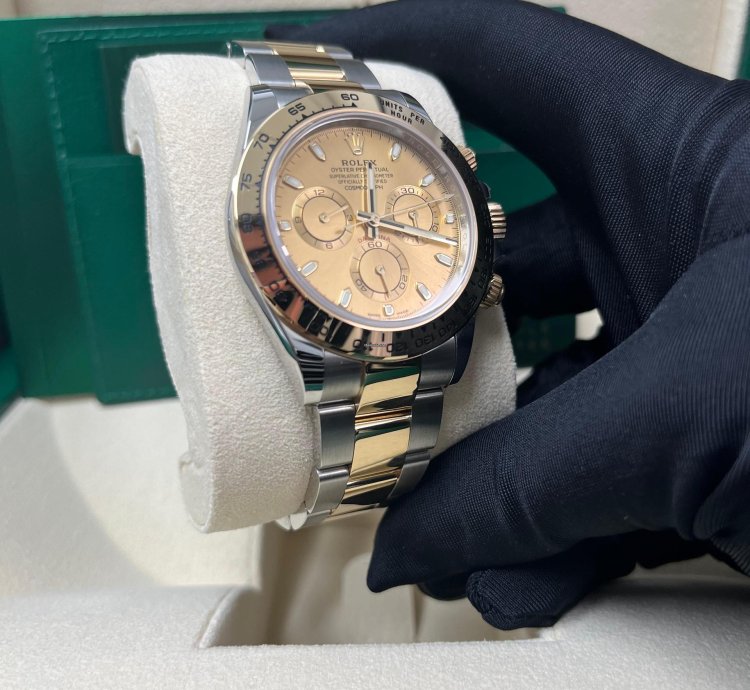 Rolex Daytona Yellow Rolesor Cosmograph Daytona 40 Watch - Champagne Index Dial 116503