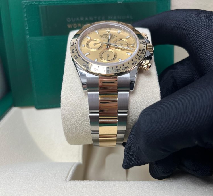 Rolex Daytona Yellow Rolesor Cosmograph Daytona 40 Watch - Champagne Index Dial 116503