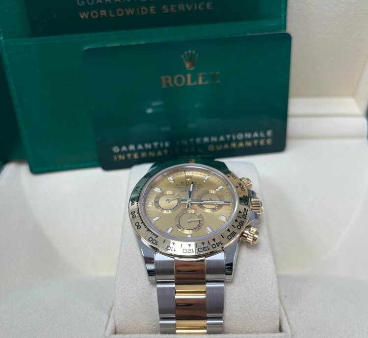 Rolex Daytona Yellow Rolesor Cosmograph Daytona 40 Watch - Champagne Index Dial 116503