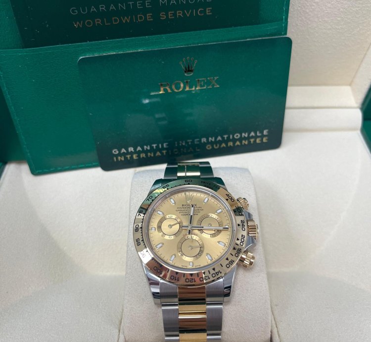 Rolex Daytona Yellow Rolesor Cosmograph Daytona 40 Watch - Champagne Index Dial 116503