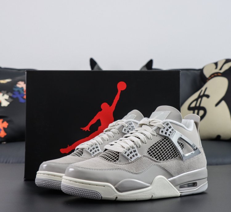 Nike Air Jordan 4 Light Iron Ore Frozen Moments Aq9129-001