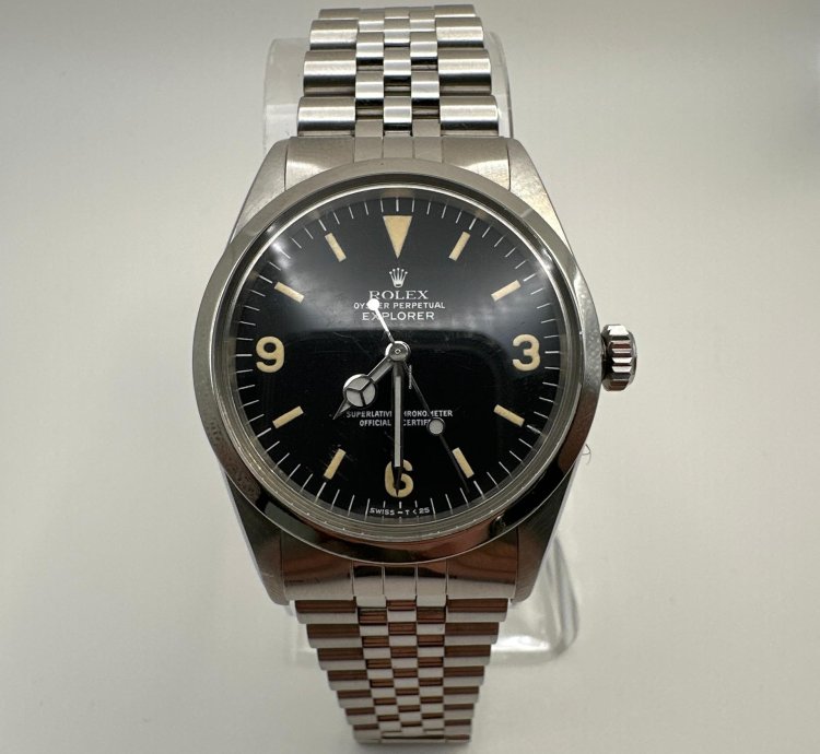 Rolex Explorer 1975 Jubilee Original Box And Rolex Card