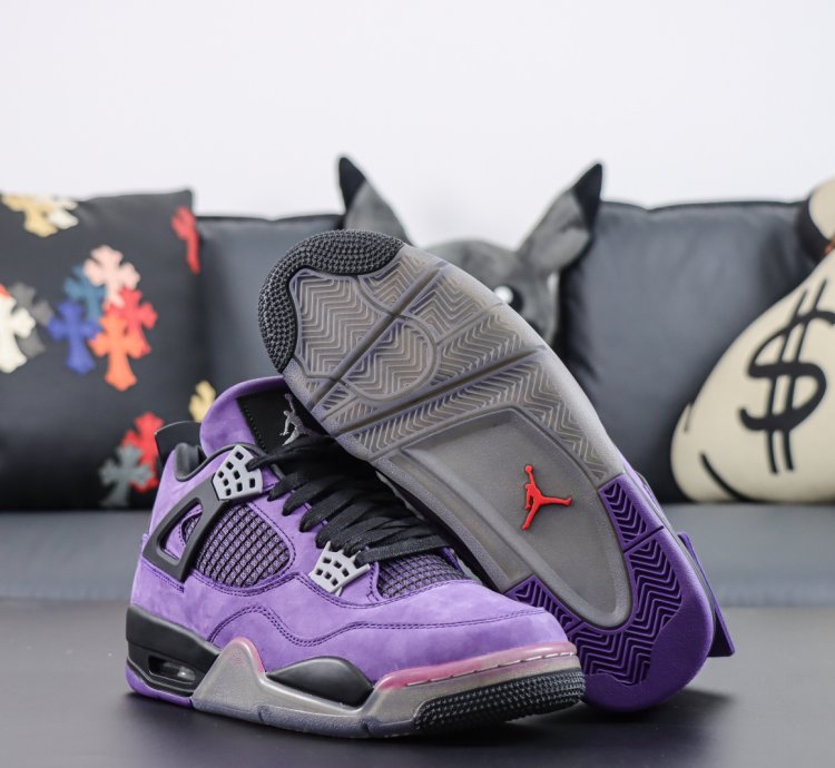 Travis Scott X Nike Air Jordan 4 Retro Purple Black