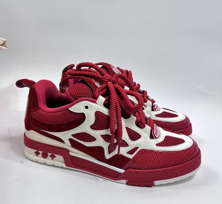 Louis Vuitton Sk8 Red White Sneakers