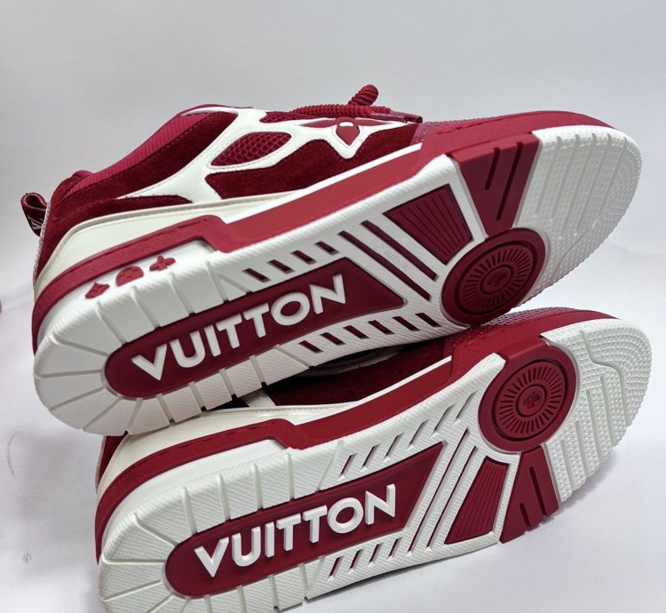 Louis Vuitton Sk8 Red White Sneakers