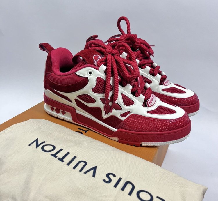 Louis Vuitton Sk8 Red White Sneakers