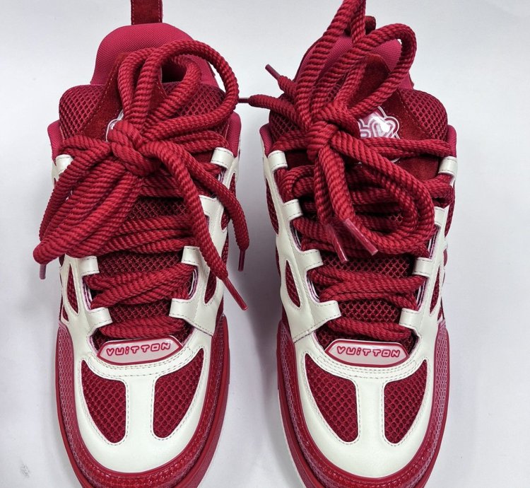 Louis Vuitton Sk8 Red White Sneakers