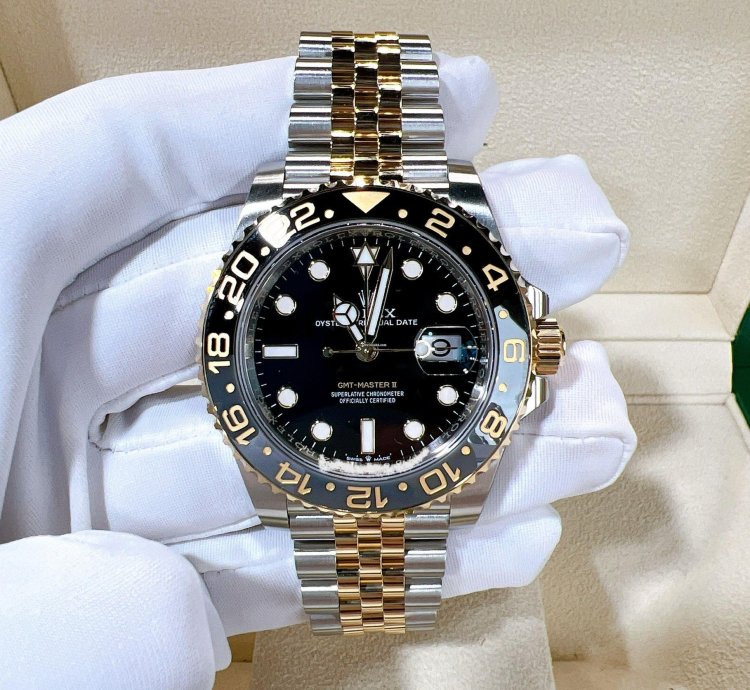 Rolex Gmt-master Ii 2025 New Gmt-master Ii Yellow Gold Two Tone Black Jubilee