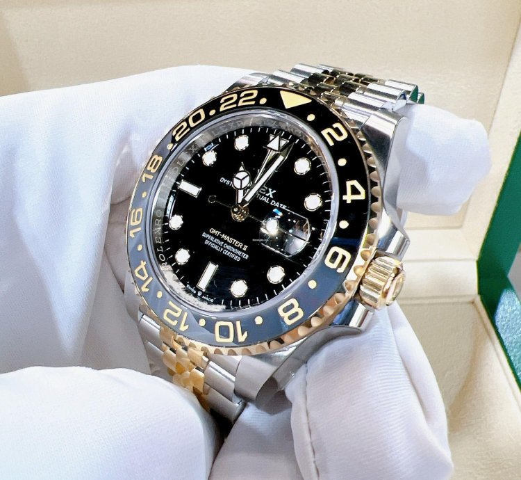 Rolex Gmt-master Ii 2025 New Gmt-master Ii Yellow Gold Two Tone Black Jubilee