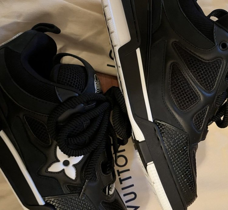 Louis Vuitton Sk8 Skate Shoes 8 5 Lv Black Virgil Abloh